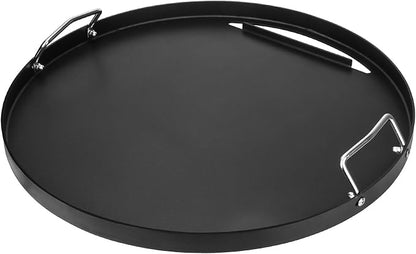 Full Size Griddle Insert for Weber 22 Inch Charcoal Grills, Flat Top Griddle for Weber 22" Original Kettle, Master-Touch and Performer Deluxe Charcoal Grill, Compatible with Most 22" Round Grills
