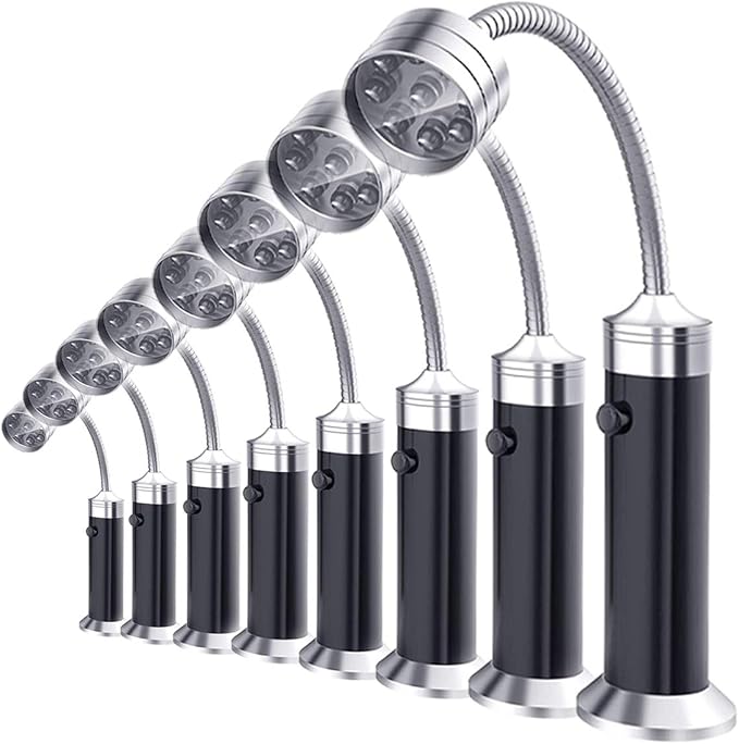 Pocketman Magnetic BBQ Light Barbecue 360 Degree Rotation Angle Flexible Gooseneck Outdoor Light Barbecue Grilling for Camping Emergency