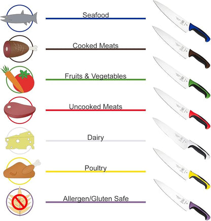 Mercer Culinary Millennia Color Handle Cutlery 3" Slim Paring Knife Brown