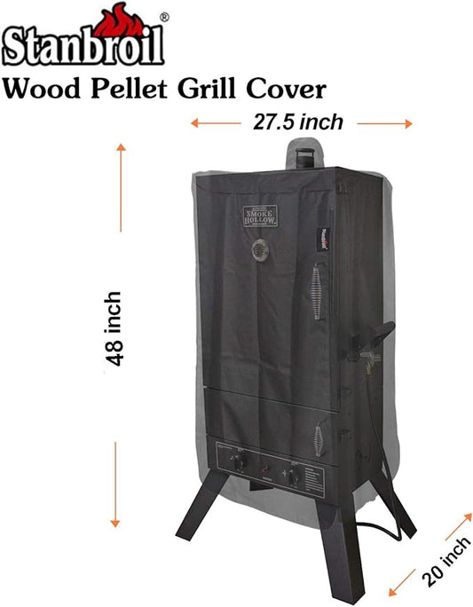 Stanbroil Smoker Cover for Smoke Hollow 44-Inch Smoker Grill, 600D Heavy Duty Waterproof Grill Cover Fits Smoke Hollow Models PS4400, PS4415, 44241G2, 44241GW