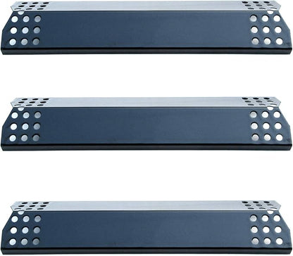 Parts DP129 (3-Pack) Porcelain Steel Heat Shield/Heat Plates Replacement for Sunbeam, Nexgrill, Grill Master, Charbroil, Kitchen Aid, Members Mark, Uberhaus Gas Grill Models