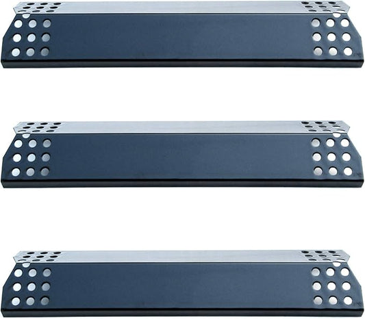 Parts DP129 (3-Pack) Porcelain Steel Heat Shield/Heat Plates Replacement for Sunbeam, Nexgrill, Grill Master, Charbroil, Kitchen Aid, Members Mark, Uberhaus Gas Grill Models