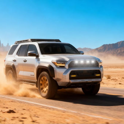 White led Grills Grill Lights for 6th gen 4runner 2025 2026 trdPro | 2026 TRD Pro Trailhunter Grille Grills light accessories