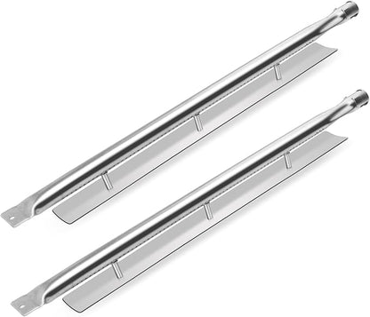 24" Stainless Steel Burner Tubes Replacement for Viking VGBQ530-4RT/E, VGBQ5304RE, VGBQ5304RT, VGBQ530T, VGBQ532-3RT/E, VGBQ5323RE, VGBQ5323RE1, VGBQ532T, VGIQ300-2RT, VGIQ410, 2 Pack