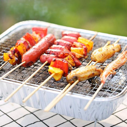 BBQ Grill Outdoor Disposable Portable BBQ Grill Home Outdoor Picnic Barbecue Stove with Charcoal