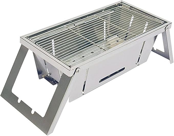Folding Grill Barbecue Grill with Carrying Bag Outdoor Cooking Portable Charcoal Grill Tabletop Bbq Charcoal Grill for Party Camping Backyard Picnic, 57.5x21.5cm