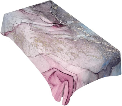 TKS MITLAN Marble Pattern Tablecloth Decor Modern Mix Fluid Art Table Cloth Dining Room Kitchen Table Cover 60" X 84" Oblong/Rectangle