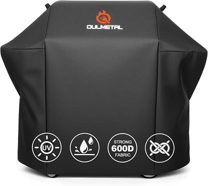 58 Inch Grill Cover for Weber Genesis 300 Series - 600D Heavy Duty Waterproof Rip-Proof Water‑Resistant Weather‑Protective BBQ Premium Outdoor Grill Cover for Weber Genesis II,LX 300 Series