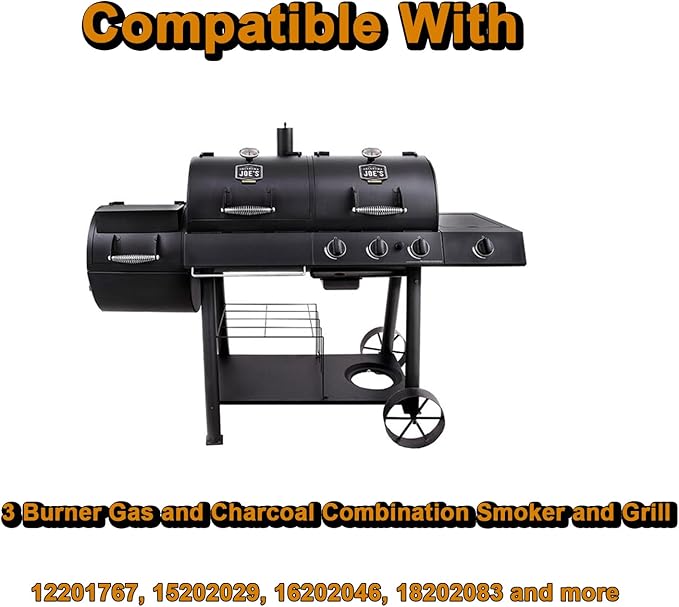 15202029 Heat Deflector Grill Replacement Parts for Oklahoma Joes Longhorn Combo Charcoal Smoker Heat Tent 1767054 12201767 15202029 16202046 18202083 14201767 3 Burner Gas Grill Heat Shields