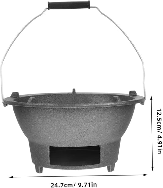 Wakauto Portable Cast Iron Charcoal Grill Stove Tabletop Japanese Bbq Grill for Indoor and Outdoor Use Mini Portable Stove with Versatile Griddle for Charcoal Cooking Easy Operation for