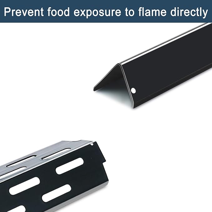 Flavorizer Bars,Heat Deflectors and Grill Burner for Weber Genesis II E-410, S-410, LX E-440, S-440 (Porcelain Steel, 66030 * 7+ES/410 * 4+66790 * 4)