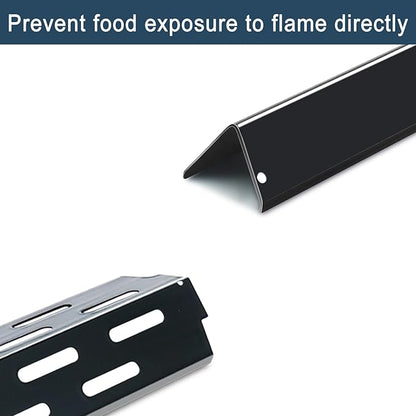 Flavorizer Bars,Heat Deflectors and Grill Burner for Weber Genesis II E-410, S-410, LX E-440, S-440 (Porcelain Steel, 66030 * 7+ES/410 * 4+66790 * 4)