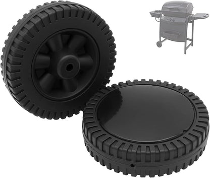 6 Inch G206-0025-W1 Grill Wheels Replacement Parts for Charbroil Various Models 463377319 463620415 463720114 463720113 463611212 Thermos 461630509 461670719 461771119