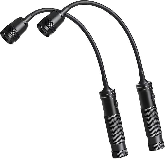 Portable Battery Power LED Work Light for Camping Hiking and Barbecue Feature Strong Base and Flexible Neck Car Light