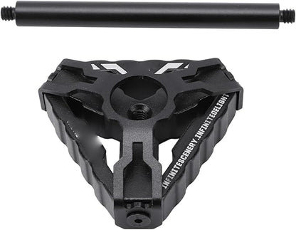 AMONIDA Outdoor Lightweight Aluminum Alloy Camping Lamp Stand for Picnic Hiking Backpacking Fishing BBQ, Portable Light Holder for Garden