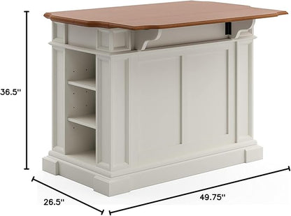 homestyles Americana Off-White Kitchen Island