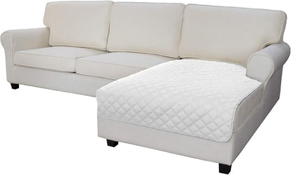 Easy-Going Sectional Couch Covers for Dogs L Shape Sofa Cover Reversible Sofa Slipcover Chaise Lounge Cover Furniture Protector Cover for Pets Dog Cat (42 x 52 inches, White/White) | Soft Sofa Slipcover For Dogs, Fits Left/Right Chaise Lounge Protector...