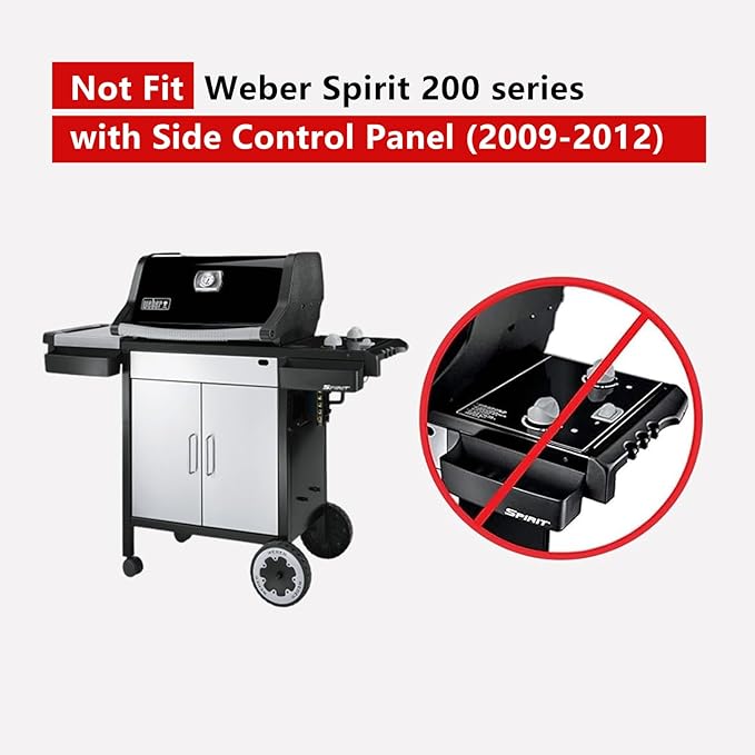 Hongso 7637 Grill Grates for Weber Spirit 200, 17.5 inch Grill Parts for Spirit E210 S210 E215 E220, Spirit II E/S 210 Grills (2013-2017 Front Control Panel), Not for Side Control Models & 300 Series