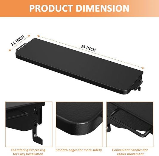 AJinTeby Folding Front Shelf for Traeger Timberline XL and Ironwood XL with Pal Rail System, BAC605 P.A.L. Pop-and-Lock Front Shelf for Traeger Grill