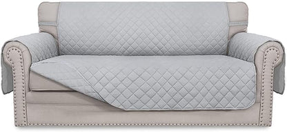 Easy-Going Sofa Slipcover Reversible Loveseat Sofa Cover Couch Cover for 2 Cushion Couch Furniture Protector with Elastic Straps for Pets Kids Dog Cat (Oversized Loveseat, Light Gray/Light Gray) | Oversized Loveseat Slipcover For Dogs, Water Resistant ...