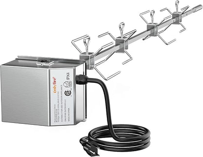 onlyfire Stainless Steel Rotisserie Kit Weber 7659 Replacement | Fits for Weber Spirit and Spirit II 200/300 Series Gas Grills, NOT FIT for Weber Spirit 4 Burner Grills