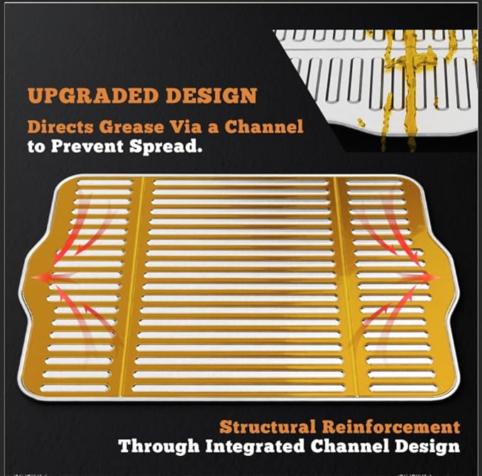 NUPICK 10-Pack BAC507 Grill Drip Tray Liners for Traeger Pro 575, Pro 22 and Elite 22, Grill Accessories for Traeger, Aluminum Disposable Drip Trays,Heat-Resistant Grill Accessory, 22in X 15.5in