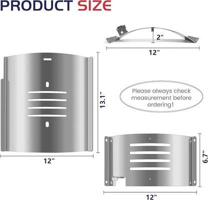 Flame Broiler Kit for Pit Boss Tabletop Portable 150 Pellet Grills Pro Series II Mahogany 150PPS Replacement Parts Pitboss Diffuser Heat Deflector Plate Smoker BBQ Accessories
