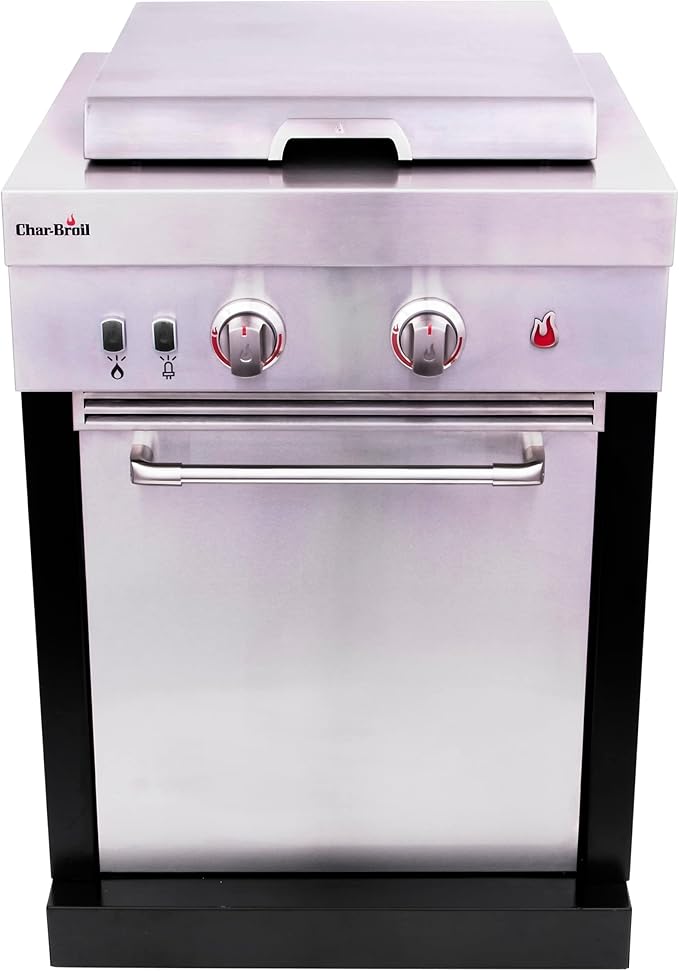 Char-Broil Medallion Series Modular Outdoor Kitchen Dual Fuel Convective 2-Burner Propane Gas Stainless Steel Stove Top - 463246218
