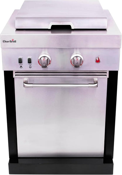 Char-Broil Medallion Series Modular Outdoor Kitchen Dual Fuel Convective 2-Burner Propane Gas Stainless Steel Stove Top - 463246218