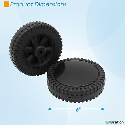 6 Inch G206-0025-W1 Grill Wheels Replacement Parts for Charbroil Various Models 463377319 463620415 463720114 463720113 463611212 Thermos 461630509 461670719 461771119