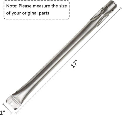 Hisencn Grill Replacement Parts for Members Mark GR2039201-MM-00, 17 inch Heat Plates, Grill Burners Replacement for Bakers and Chefs ST1017-012939 SAMS Club and Grill Chef BIG-8116, Uniflame (8 Pack)