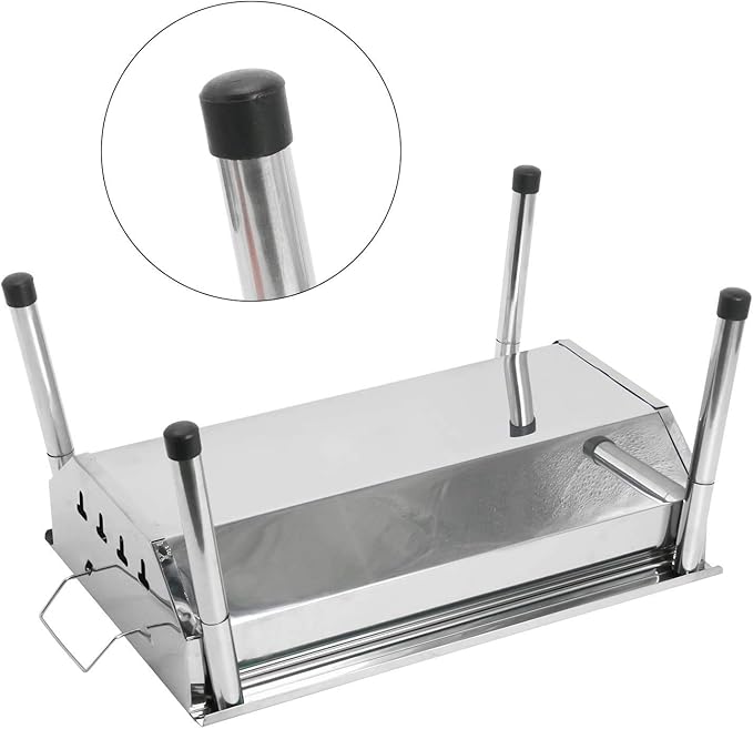 Portable Charcoal Grill for Camping BBQ, Outdoor Barbecue Grill Folding with Wire Meshes, Mini Charcoal Grills for Backpacking, Tailgate, Park & Household Grilling,A-1