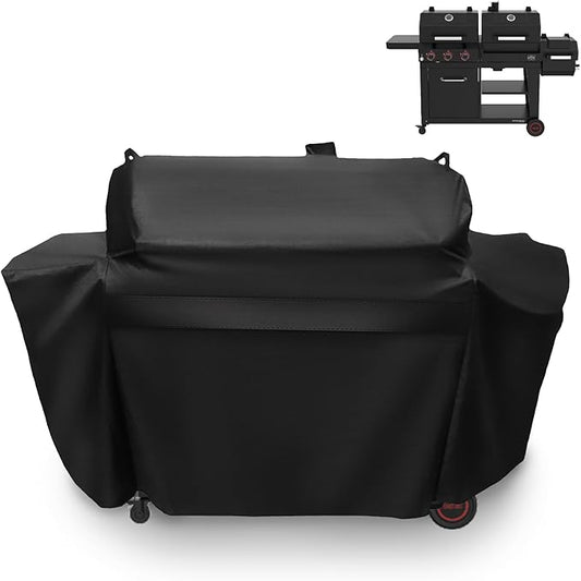 Grill Cover for Nexgrill Oakford 1150 Pro 3-Burner Propane Gas and Offset Charcoal Smoker Combo Grill, Waterproof UV Resistant Nexgrill Oakford 1150 Pro Grill 810-0072 Cover