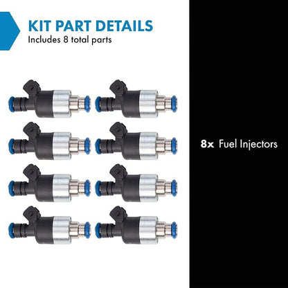 TRQ Fuel Injector Set | For 1989-1992 Chevrolet Camaro 1989-1991 Corvette Pontiac Firebird