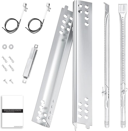 Grill Repair Kit for Char-Broil Performance TRU-Infrared 2-Burner | Fits Char-Broil 463633316, 463280219, 463672416, 463672019, 463672016 and 463672219; includes burners and heat plates.