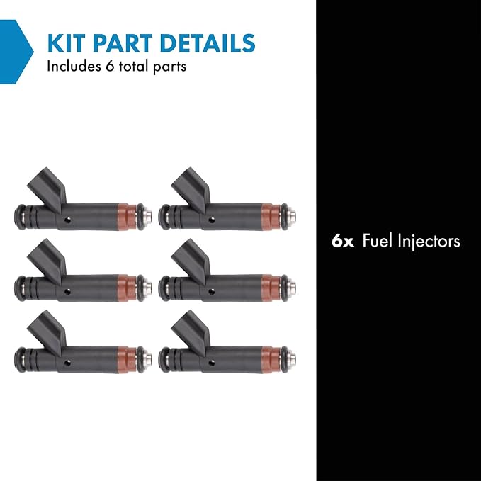 TRQ Fuel Injector Set | For 2004-2008 Ford Escape 2004-2005 Taurus 2005-2008 Mercury Mariner Sable