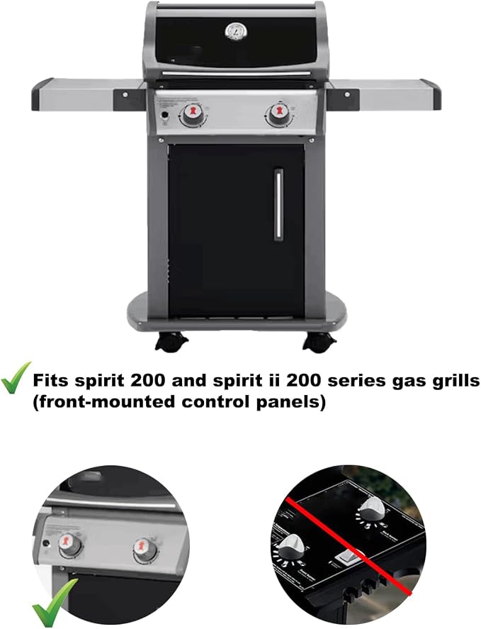 Spirit E-210 7635 Flavorizer Bars 69785 Burner Grill Replacement Parts for Weber Spirit and Spirit II 200 Series E-210 S-210 E-220 S-220 ii E-210 II S-210 II E-220 II S-220 Spirit 2 GS4 Grill Parts