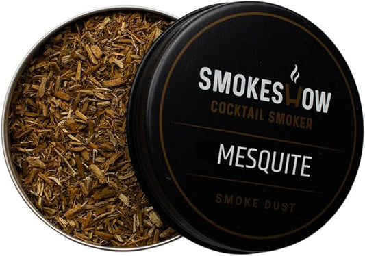 Wood Chips for Cocktail Smoker 4 oz tin. Add Flavors to Your Smoked Drinks (Mesquite)