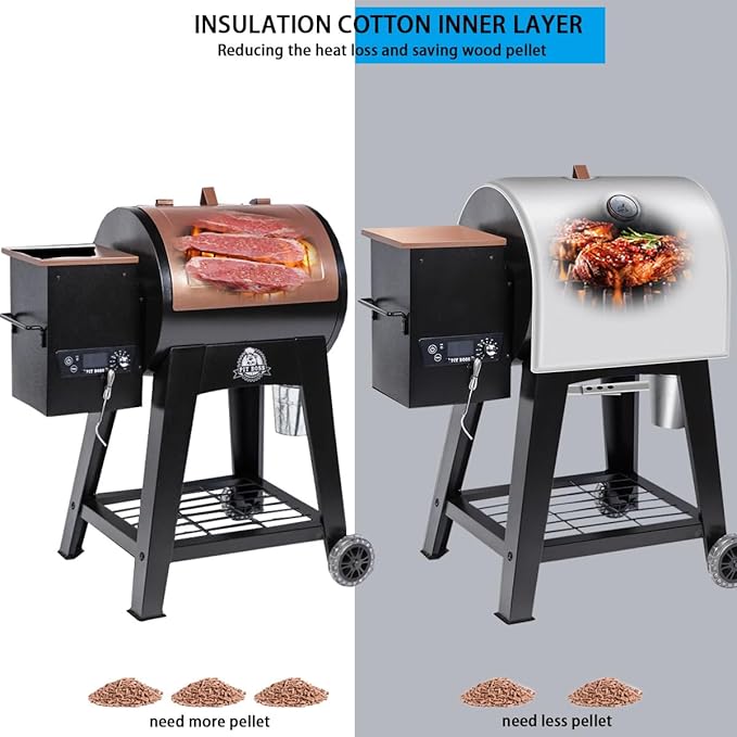 Grill Thermal Insulated Blanket for Pit Boss Lexington 540 Wood Pellet Grill, Insulation Blanket for Pit Boss Sportsman 500, Navigator 540/500/550 PB500NX PB500SP PB550G Grill Smoker Blanket