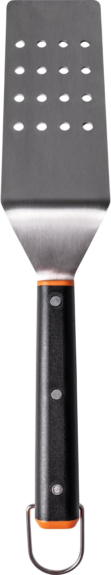 Traeger Grills Flat Top Spatula 2-Pack – Heavy-Duty Stainless Steel Solid & Slotted Griddle Spatulas for Flipping, Searing & Serving, Dishwasher-Safe