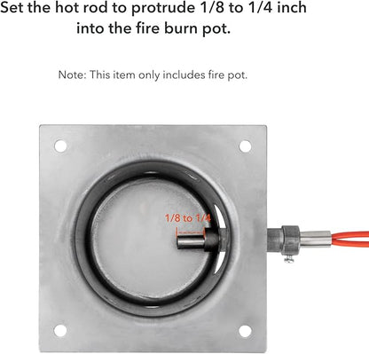 Stanbroil Fire Burn Pot Compatible with Traeger Grill and Most Pit Boss Grills