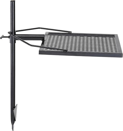VEVOR Swivel Campfire Grill, Fire Pit Grill Grate over Fire Pits, Heavy Duty Steel Grill Grates, 360° Adjustable Open Fire Outdoor Cooking Equipment, Portable Camp Fire Racks for Camping Outdoor BBQ