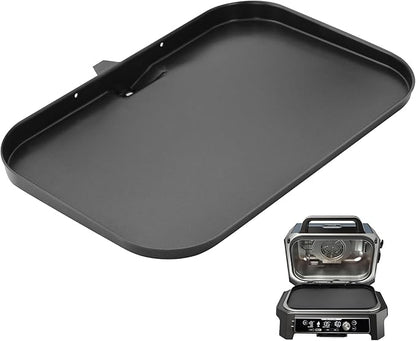 Grill Griddle Plate XSKGRIDLXL Griddle Pan for Ninja Woodfire Pro XL OG800 OG900 Series, Heavy-Duty Non-Stick Griddle Pan with Oil Hole, Ninja Grill Flat Top Griddle Plate Accessories OG850 OG951