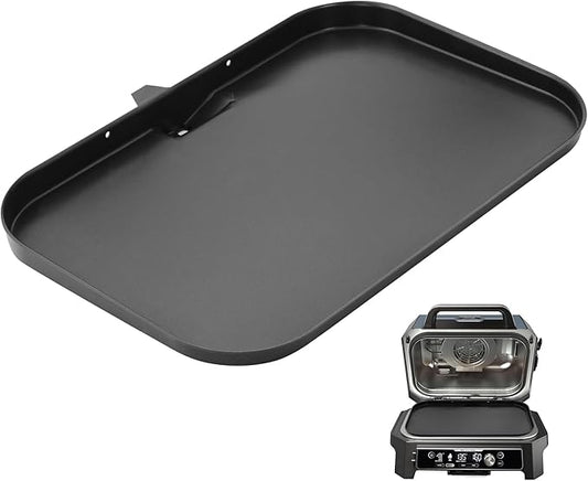 Grill Griddle Plate XSKGRIDLXL Griddle Pan for Ninja Woodfire Pro XL OG800 OG900 Series, Heavy-Duty Non-Stick Griddle Pan with Oil Hole, Ninja Grill Flat Top Griddle Plate Accessories OG850 OG951