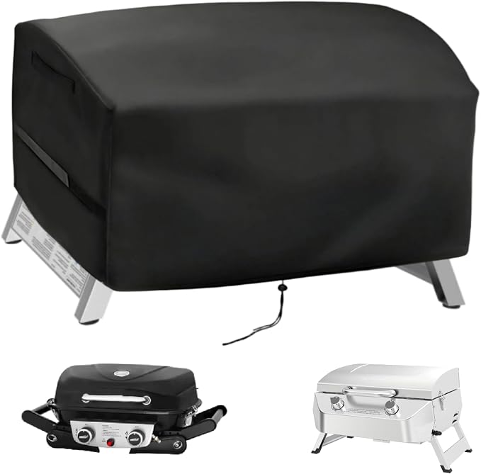 Mini Gas Grill Cover for Nexgrill 820-0007GE, for Royal Gourmet GT2006 | 26x19x13,Waterproof Dustproof Heavy Duty Oxford Fabric