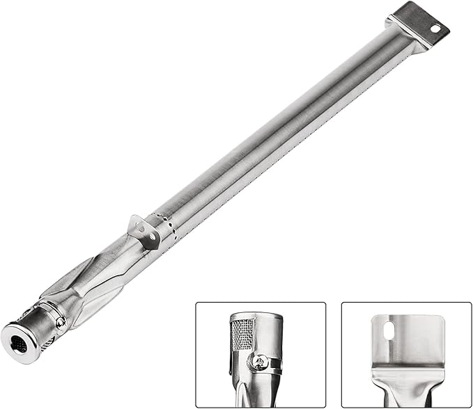 for Smoke Hollow grill parts, Smoke Hollow PS9900 PS9500 6500 6800 SH5000 SH9916 Grill parts, 16 1/2 Inch Porcelain Steel Heat Plate Shield Stainless Steel Pipe Burners 3 Packs