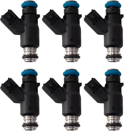 TRQ Fuel Injector Set | For 2009-2011 Buick Lucerne 2007 Terraza 2006-2011 Chevrolet Impala 2010 Malibu 2008 Uplander Pontiac G6 Saturn Relay