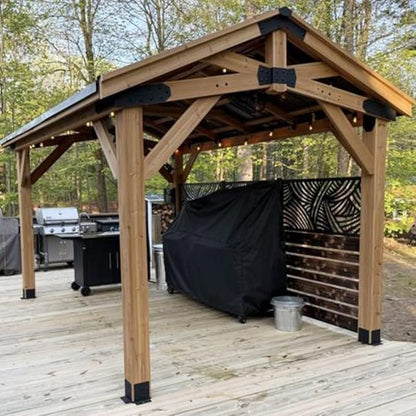 Santa Maria Grill XL Cover for Argentine Santa Maria Wood Fire Charcoal Steel BBQ Grill Waterproof Heavy Duty Cover 24" D x 112" W x 64" H