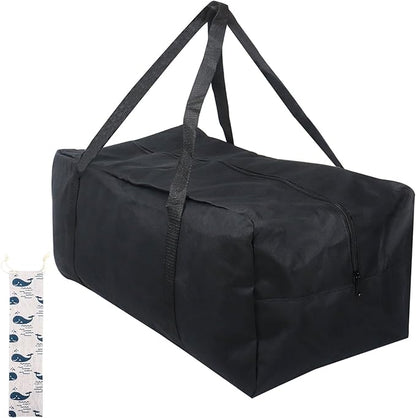 Klmnop BBQ Tools Storage Bag, 24" Oxford Cloth Grill Tool Storage Bag with Grill Stick Storage Bag, Large Capacity Grill Accessory Storage Bag for Outdoor Camping Barbecue(Black)