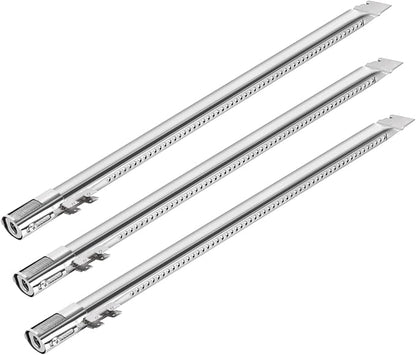 QuliMetal 67489 Burner Tubes for Weber Genesis II E310, E315 & E335 | 3-pack 304 stainless steel burner tubes for Genesis II 300 gas grills, fits 2017 and newer models